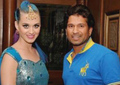 Katy perry n Sachin tendulkar at the IPL Opening - katy-perry photo