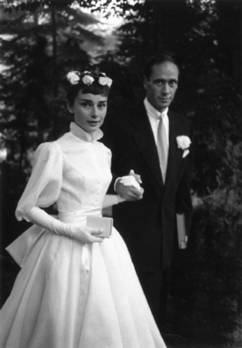 Mel Ferrer and Audrey Hepburn's Wedding