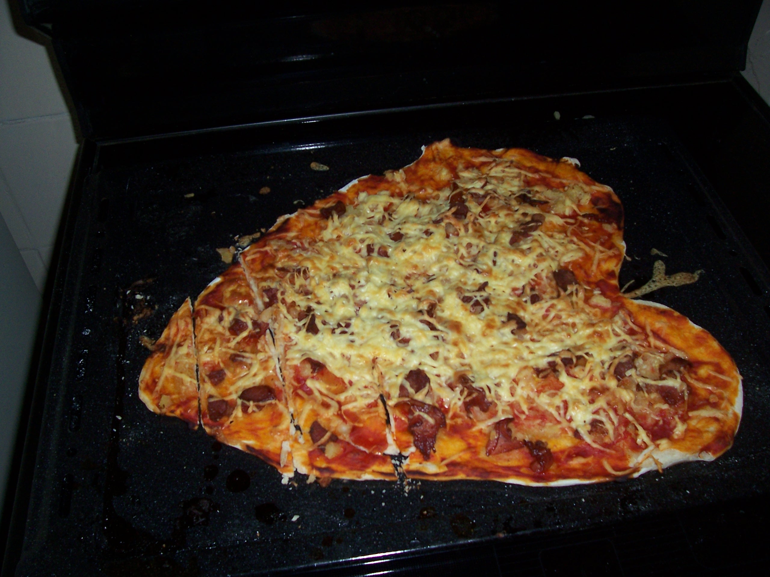 хрустящая пицца духовке фото 83