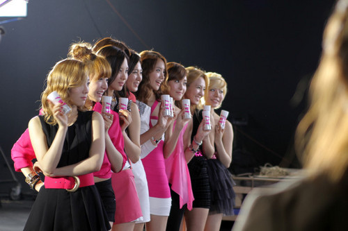 SNSD @ Yakult Korea Recording Pictures