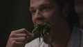 Sam Munching Salad - supernatural photo