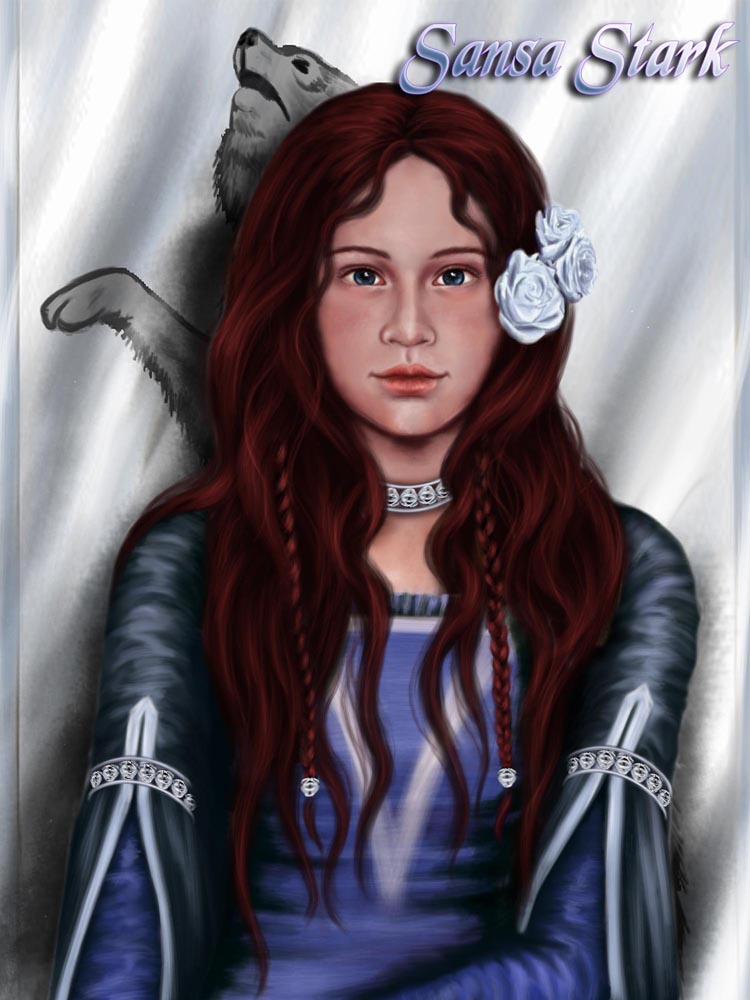 Fan Art of Sansa Stark for fans of House Stark. 