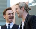 Tom Hiddleston & Chris Hemsworth @ The Avengers Premiere  Rome - tom-hiddleston photo