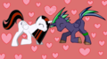 Trinity Moon and her boyfriend Shadow - my-little-pony-friendship-is-magic fan art