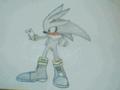 my drawing of silvy  - silver-the-hedgehog photo