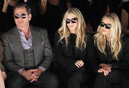  Mary-Kate & Ashley - Attend the J.Mendal Fall 2012 fashion show, February 15, 2012