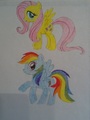 Bored so i drew and colored my 2 fav ponies - my-little-pony-friendship-is-magic fan art
