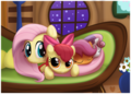 CMC & Fluttershy - my-little-pony-friendship-is-magic fan art