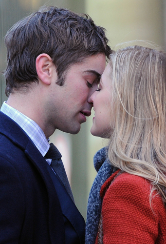 Chace - Gossip Girl - Behind the Scenes - February 06, 2012