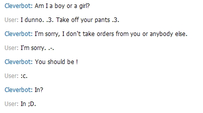 Cleverbot part one o3o