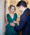 Dianna getting ready for Met Gala - glee photo