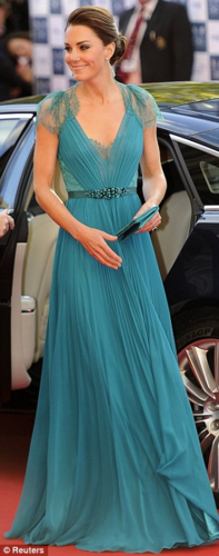 Duchess Catherine at the Olympic gala dinner