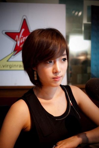 EunJung Hyomin at Virgin Hitz 95.5 radio
