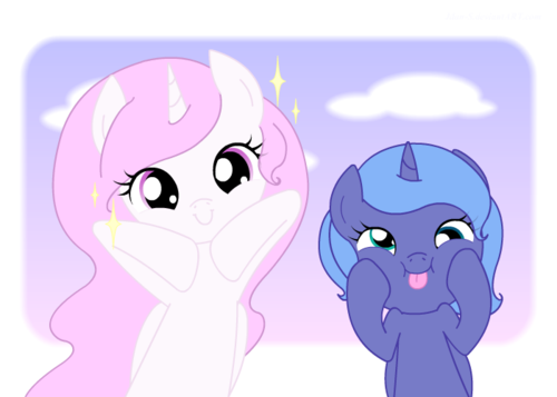 Filly-Luna-and-Celestia-my-little-pony-f