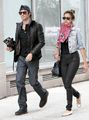 Ian & Nina leaving the Trump Soho Hotel in New York (May 8, 2012) - ian-somerhalder-and-nina-dobrev photo
