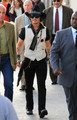 Johnny Depp  after taping a television show  - johnny-depp photo