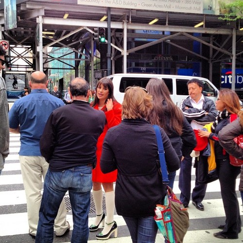  Lea filming in NYC