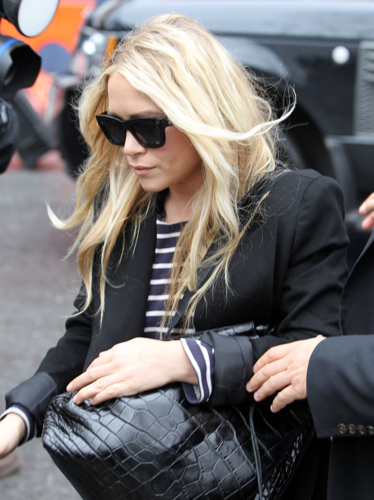Mary-Kate & Ashley - Leave the J. Mendel show at the Lincoln Center, NY,  February 15, 2012