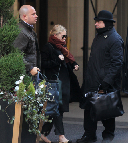 Mary-Kate Olsen & Ashley - Leaving their hotel in New York City, February 13, 2012