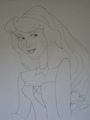 My attempt at Drawing Aurora today in my 2nd period :) - disney-princess fan art