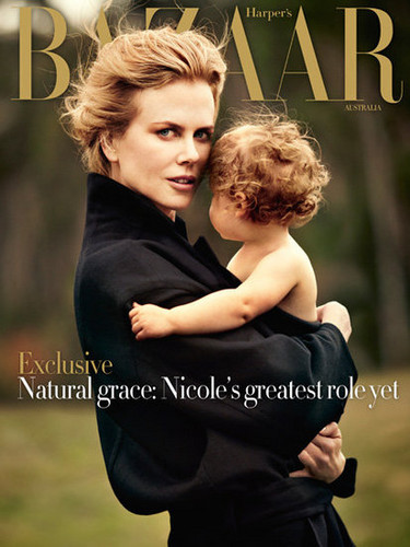  Nicole Kidman Graces The Cover Of Harper's Bazaar Australia with Daughter Faith Margaret