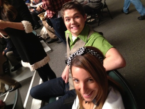 On set of Glee May 3rd, 2012