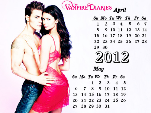 TVD 12( April-Dec) months Calendar EW photoshoot Wallpaper by DaVe!!!!