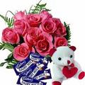 Teddy bear with gift pack - stuffed-animals photo