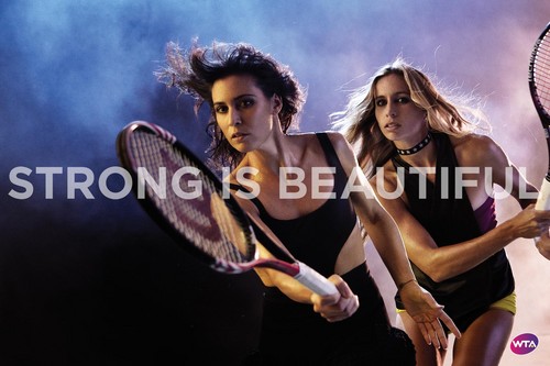 Flavia Pennetta & Gisela Dulko in Strong Is Beautiful