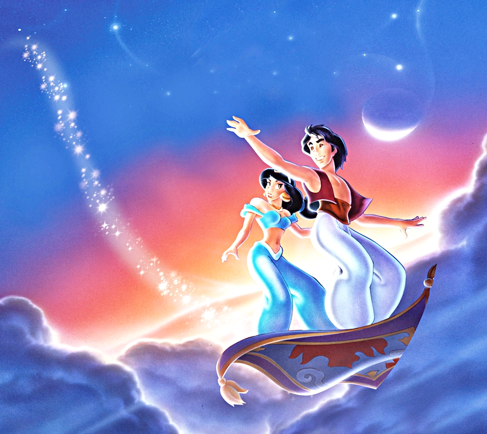 Walt Disney Mobile Wallpapers - Aladdin, Princess Jasmine & Carpet