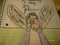 angel holding dog - angels fan art