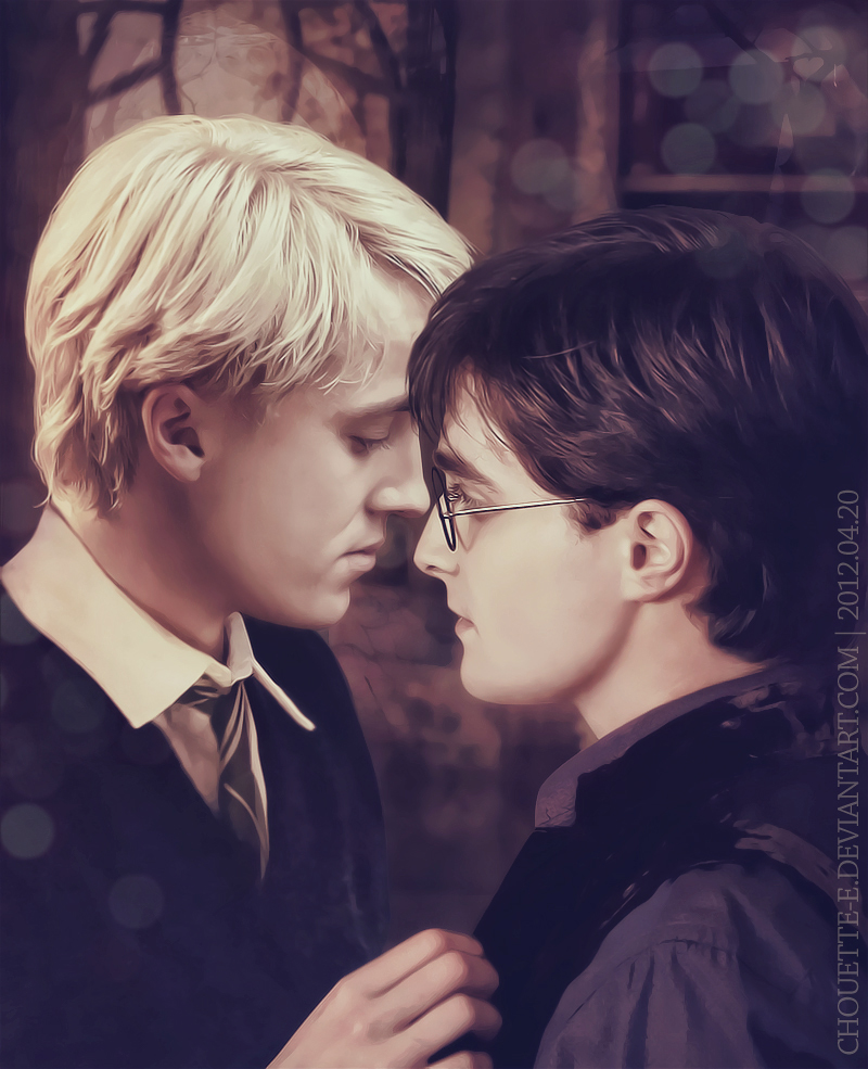 An Almost Kiss - Harry and Draco Fan Art (30890790) - Fanpop