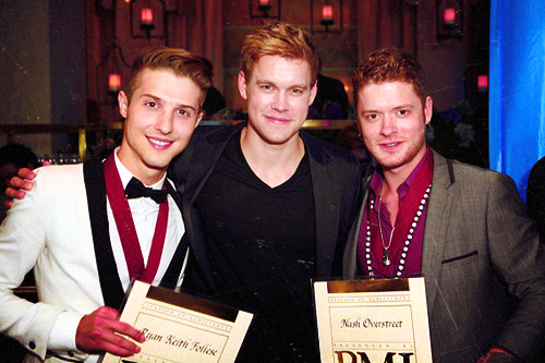  Chord with his brother Nash and R.K. Follese at the BMI awards 2012