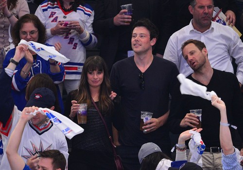 Cory & Lea at The Rangers Game - May 16, 2012