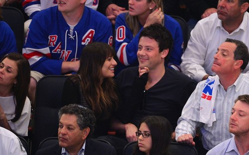 Cory & Lea at The Rangers Game - May 16, 2012