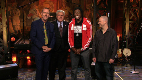  Hugh Laurie+Jay Leno,Robert Griffin and Jim Norton-The Tonight mostrar ‏17.05.2012