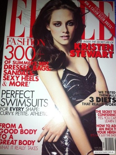  Kristen on the cover of "Elle" Magazine [US - June 2012]