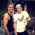 Mark and Chord fishing in Texas - glee photo