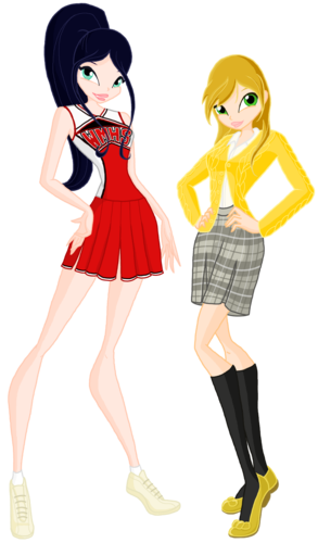  Miele and Tina - 글리 cosplay