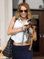 Miley Cyrus with her new puppy Happy! - miley-cyrus photo