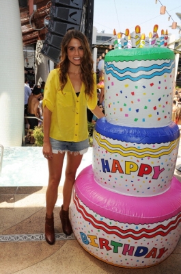 Nikki celebrating her 24th Birthday at Marquee Dayclub in Las Vegas.