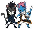 Panther Redfox & Happy Dragneel - anime photo
