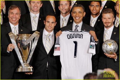 President Obama Honors David Beckham & L.A. Galaxy
