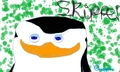 Skipper (Drawn on the Deviantart muro) - penguins-of-madagascar fan art