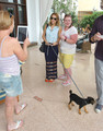 Stops for fans while walking Happy in Miami [15th May] - miley-cyrus photo