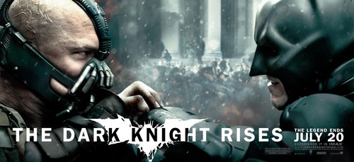  'The Dark Knight Rises' Promotional Banner ~ 蝙蝠侠 & Bane (HQ)