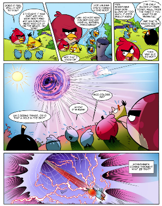  Angry Birds angkasa Comics