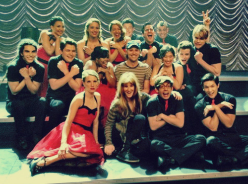 Chord behind the scenes of Glee