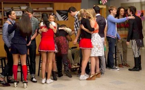 Chord behind the scenes of Glee season 3