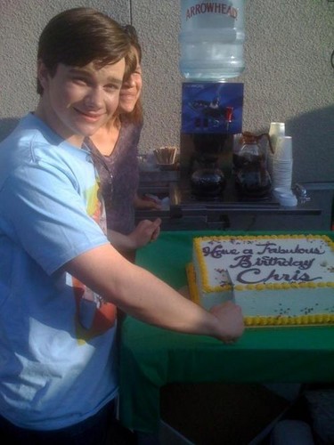  Cory's twitter picture of Chris on his 19th b-day!